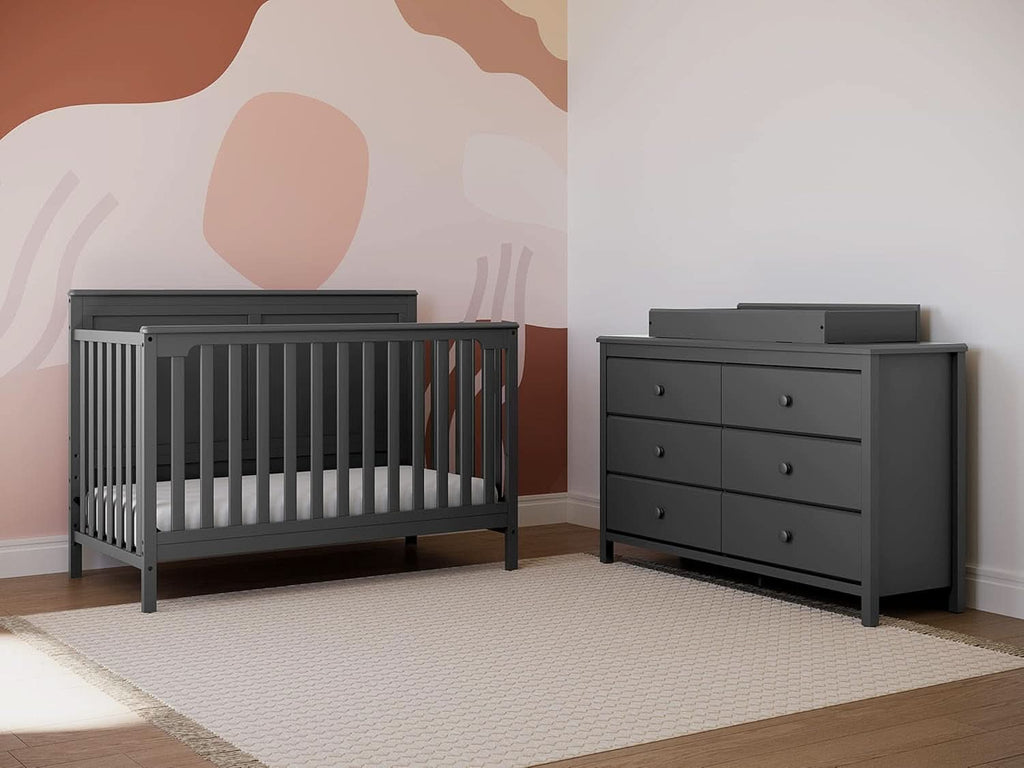 Alpine Gray 6 Drawer Dresser GREENGUARD Gold Certified