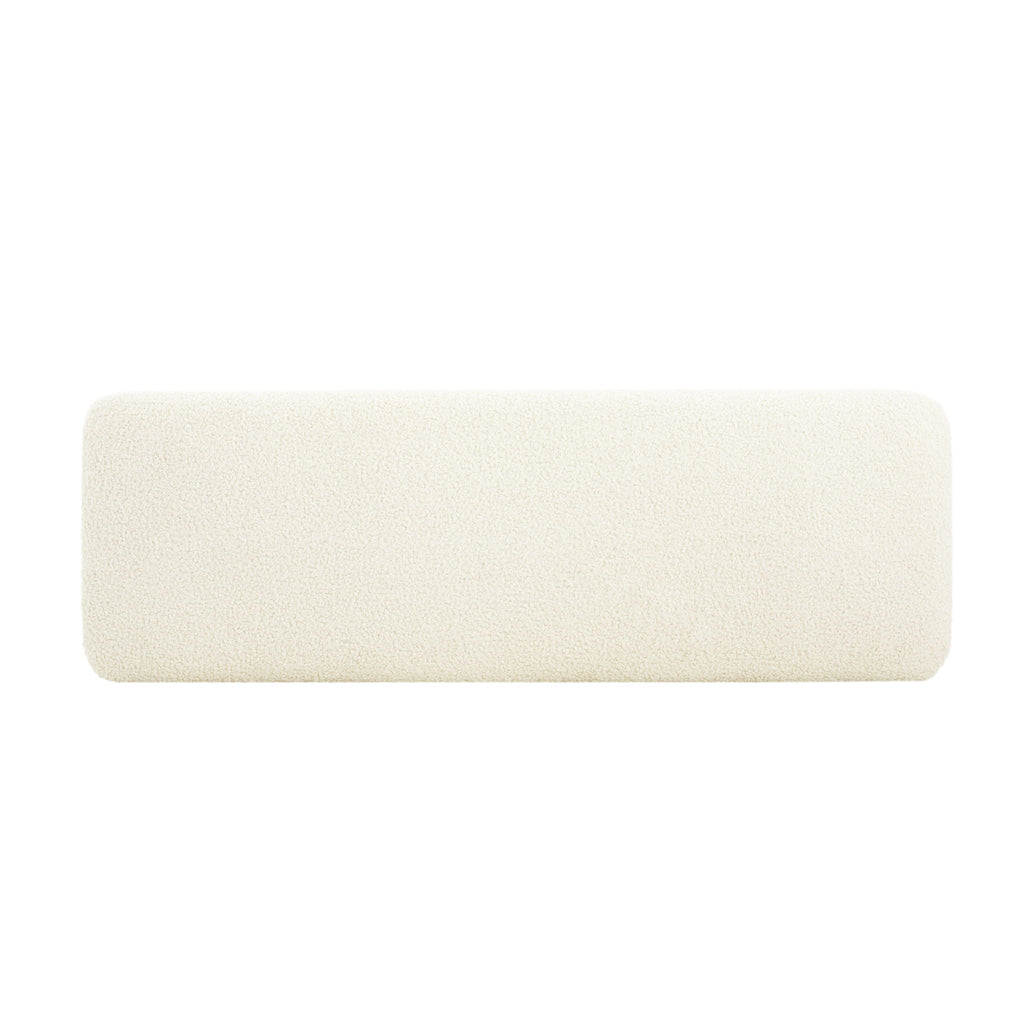 Contemporary Ottoman With Foam Cushion And Durable Upholstery