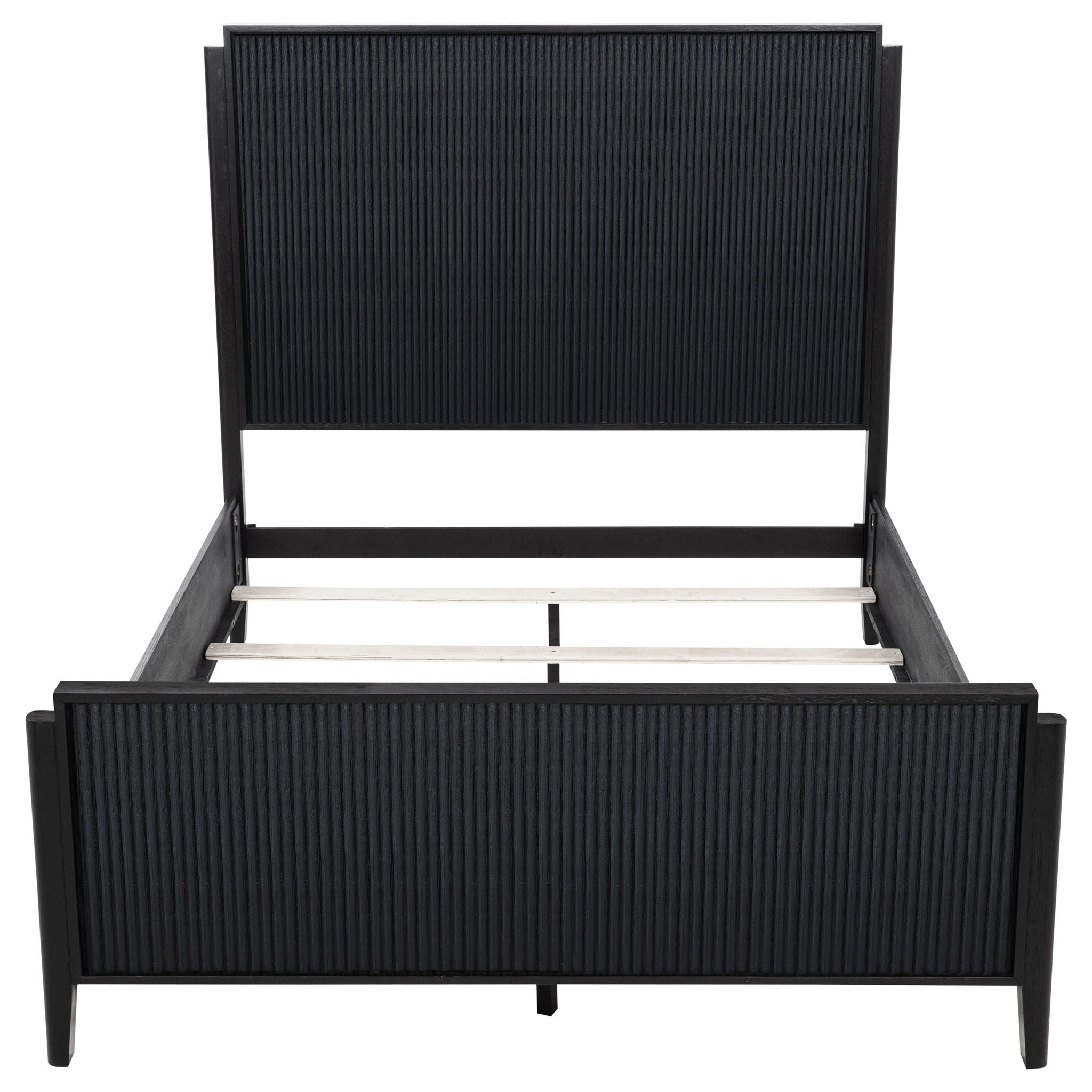 Brookmead Wood Queen Panel Bed Black