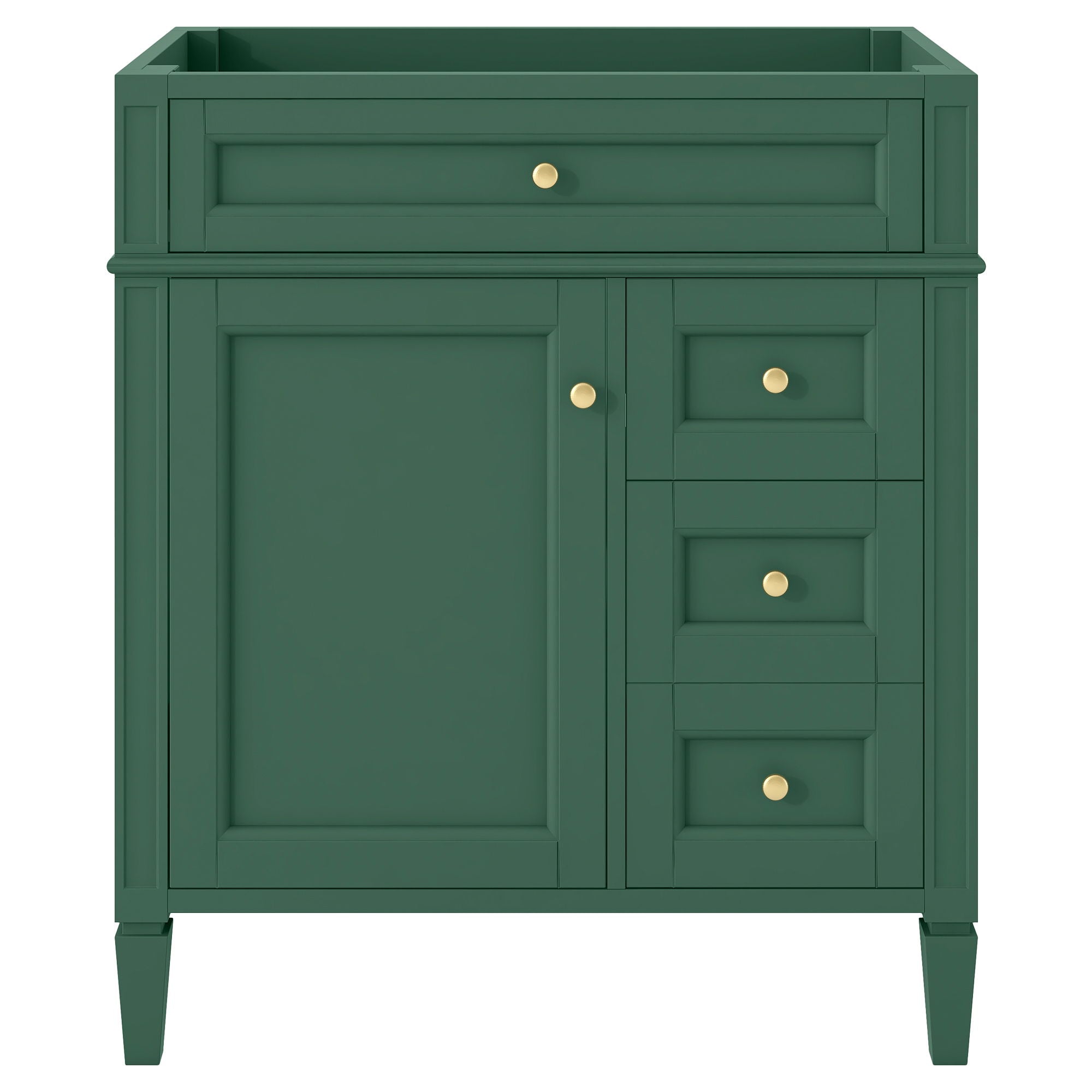 Bathroom Vanity With 2 Drawers And Tip-Out Drawer, Storage Cabinet