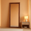Rustic Farmhouse Full Length Mirror 64x21 Inch Wood Frame