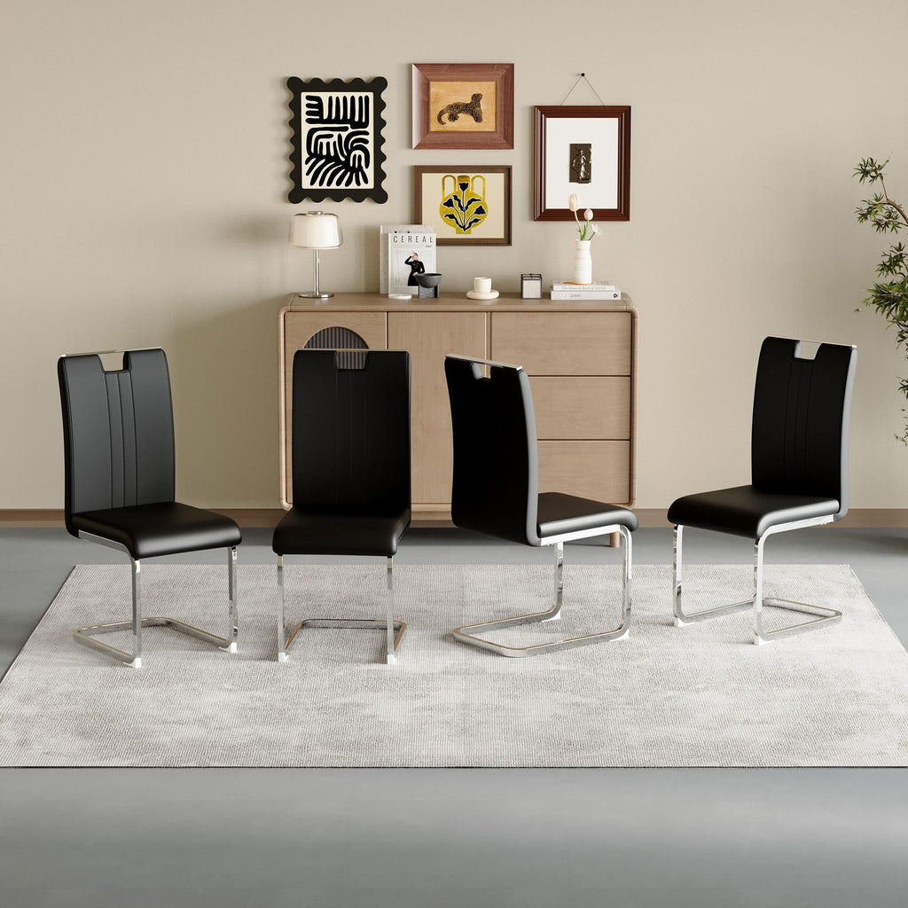 Bow Shaped Chairs, Ergonomic Design, Non Slip Base