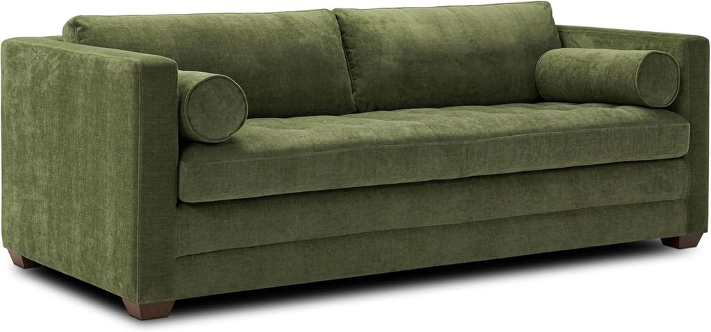 EightyTwoInches Pull Out Sofa Bed With Hidden Mattress