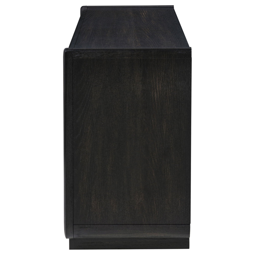 Leandro 2-drawer Entryway Sofa Console Table Burnished Black