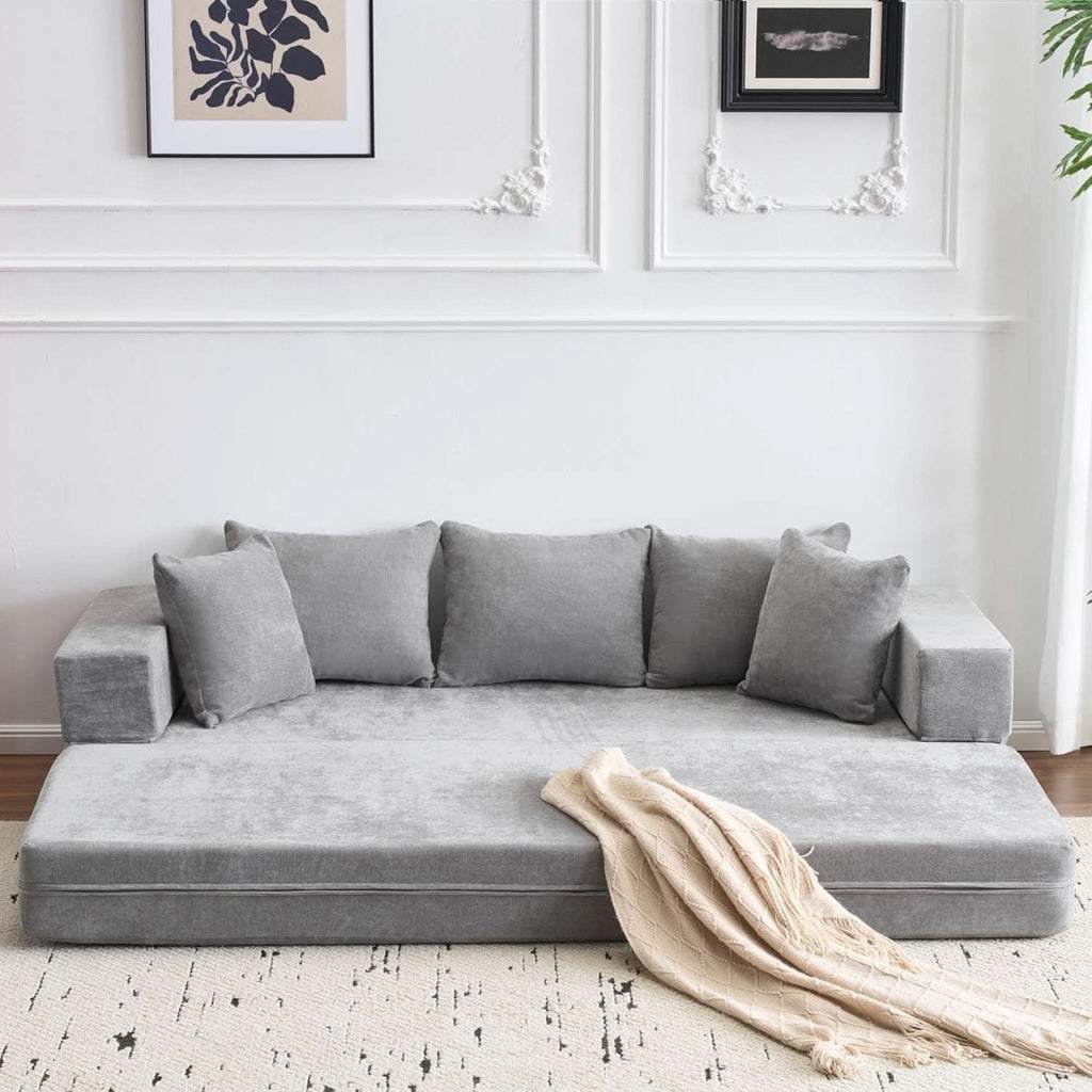 4 In 1 Convertible Folding Sofa Bed With Pillows