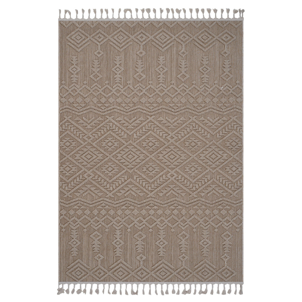 Guros - 8' X 10' Traditional Indoor / Outdoor Area Rug - Natural