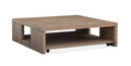 Conway - Square Cocktail Table With Casters - Spiced Brown