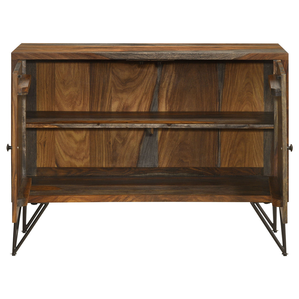 Komomo - 1 Adjustable Shelf Accent Cabinet - Gray