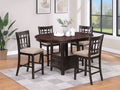 Lavon 5-piece Oval Counter Height Dining Set Light Chestnut