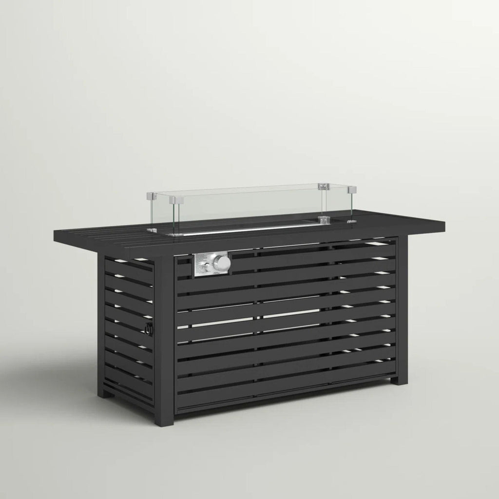 Propane Outdoor Fire Pit Table With Lid Versatile Fuel Options