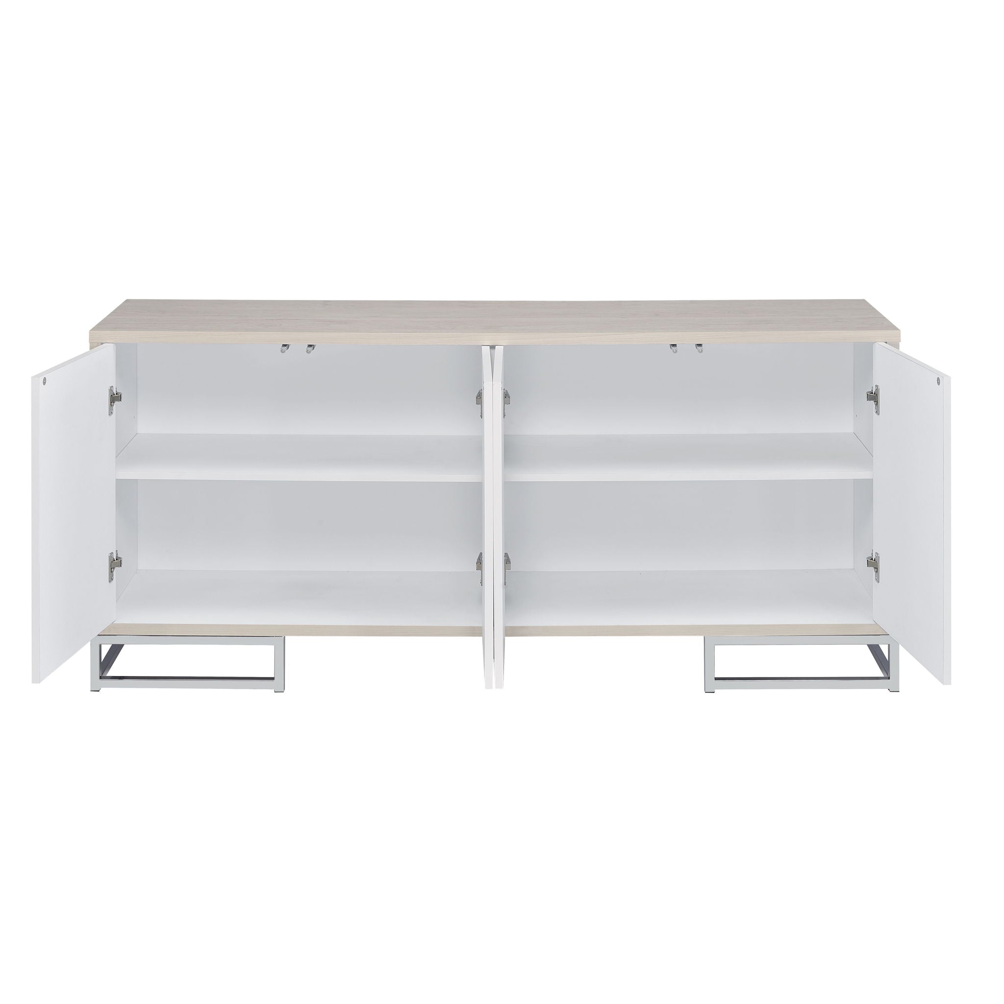 Liam - Marble Paint Console Cabinet - Multi