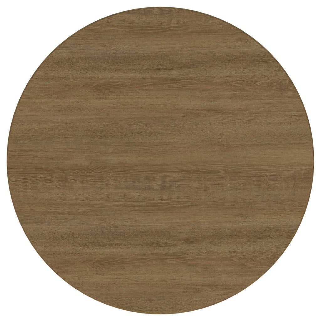 Arini 7-piece Round Dining Table Set Sand Wash and Black