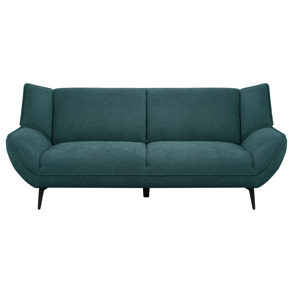 Logan - Flared Arm Sofa Sofa - Teal Blue