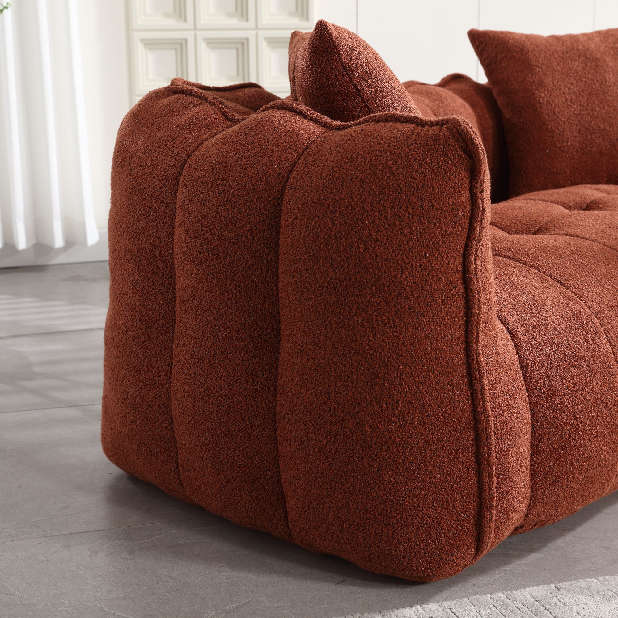 Cozy Beanbag Chair With High Resilience Foam Core For 2