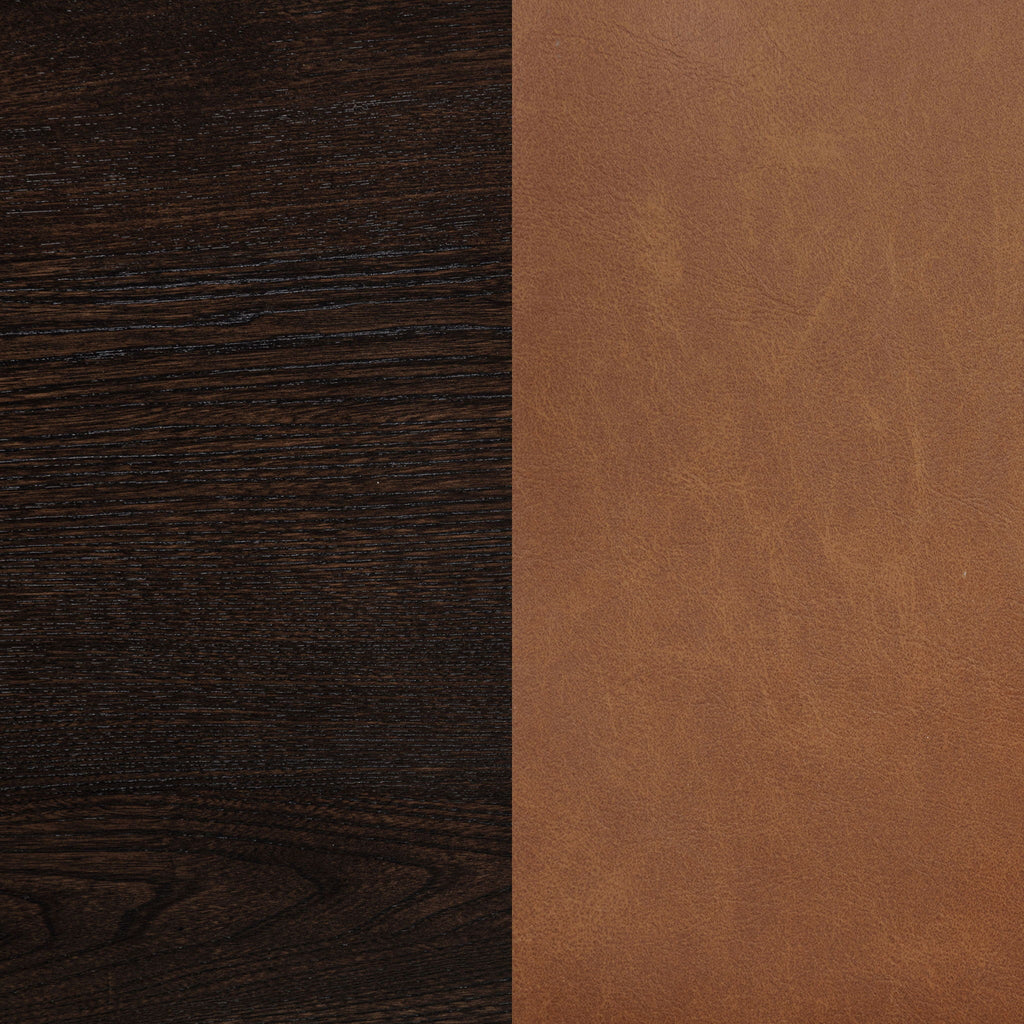 Tegan Faux Leather Upholstered Dining Side Chair Cognac (Set of 2)