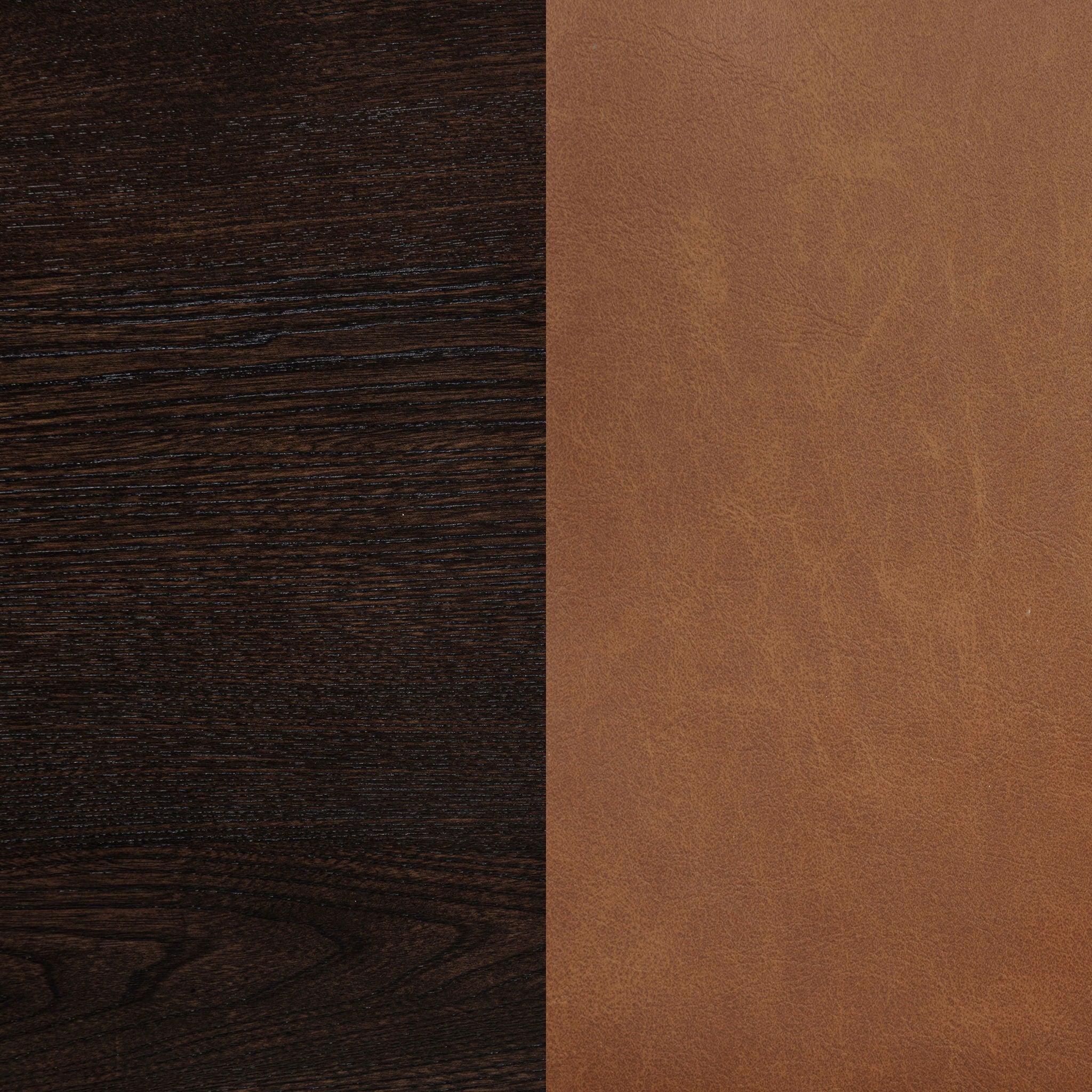 Tegan Faux Leather Upholstered Dining Side Chair Cognac (Set of 2)