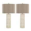 Charlotte - Contemporary Table Lamp (Set of 2) - Taos Brown / Beige