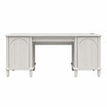 Selena - Double Pedestal Desk - Rustic White