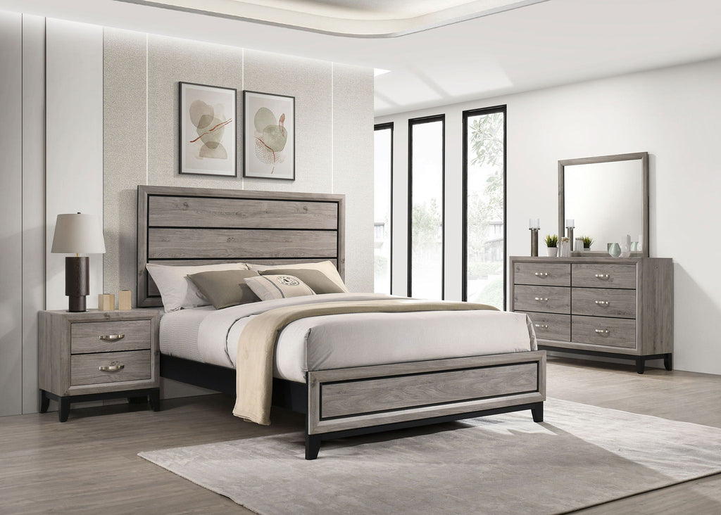 Watson Four-piece Full Bedroom Set Light Taupe