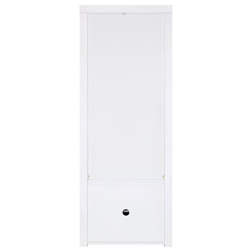 Jude 3-shelf Engineered Wood Media Tower High Gloss White