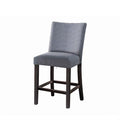 Yelena - Counter Height Chair (Set of 2) - Fabric & Weathered Espresso