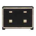 Lively - Dresser With Glitter Detail And Thick Bar Handle Hardware - Black