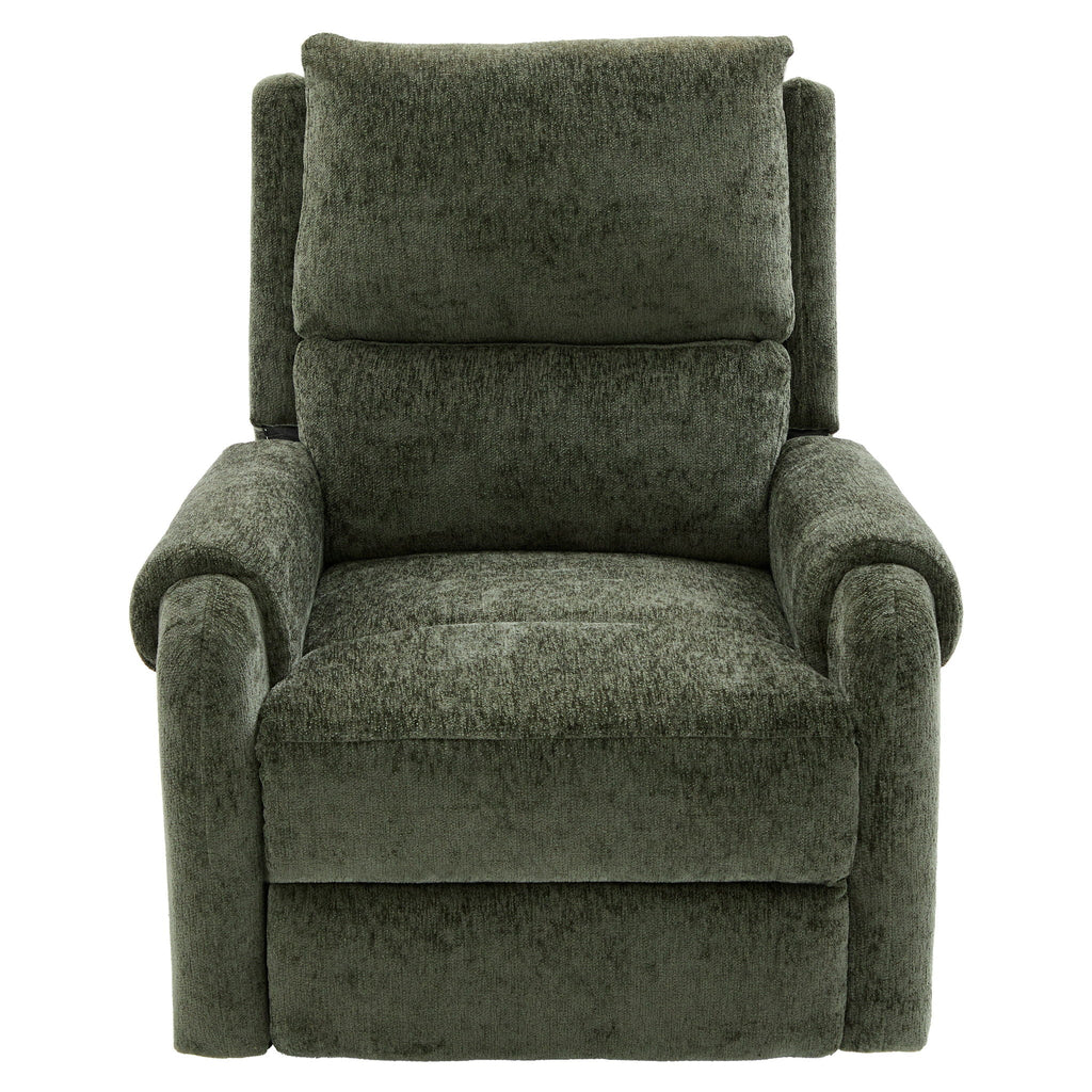 Manual Recliner Massage Chair With Swivel Rocker, 8 Massage Modes, Side Storage Pocket