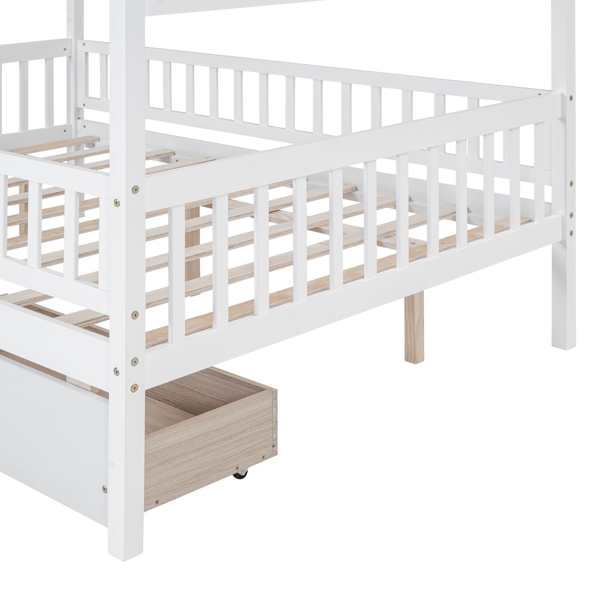House Bed With 2 Drawers