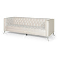 Contemporary 3 Seater Sofa With Button Tufting