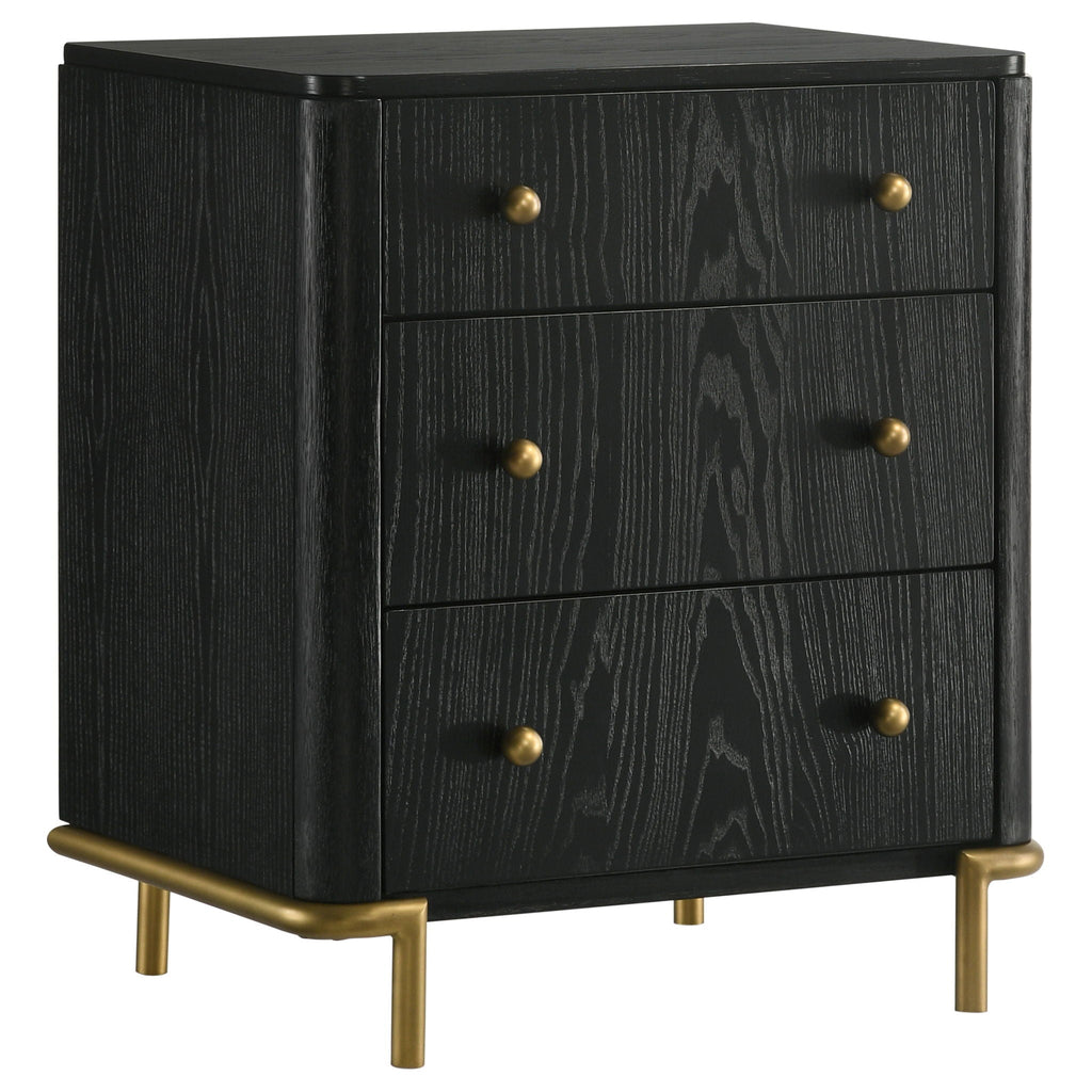 Arini 4-piece Eastern King Bedroom Set Cream and Black