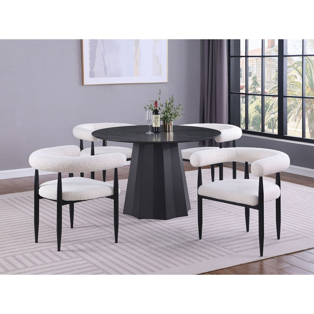 Dorgan - Round Dining Table - Black