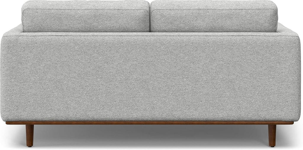 Morrison 72 Inch Mid Century Modern Sofa Set Mist Grey
