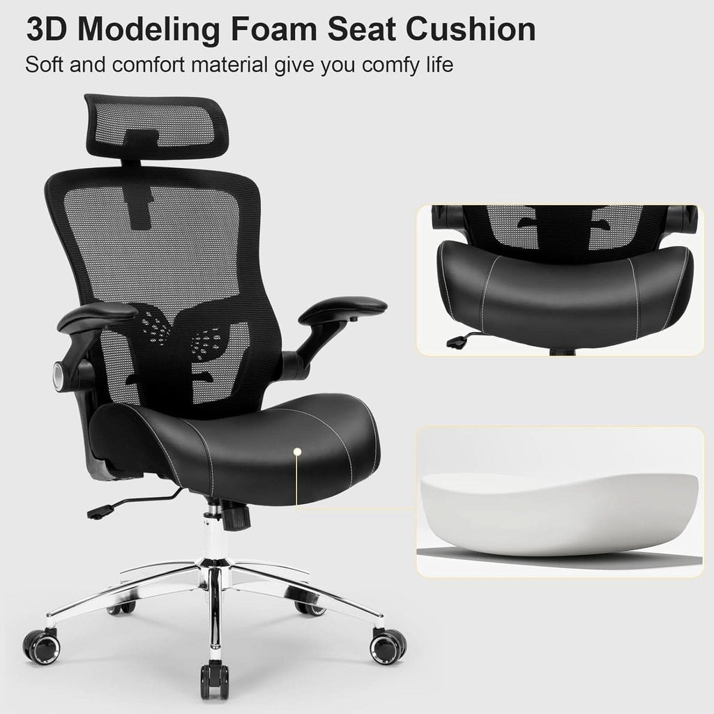 Big And Tall Ergonomic Office Chair 400Lbs Heavy Duty