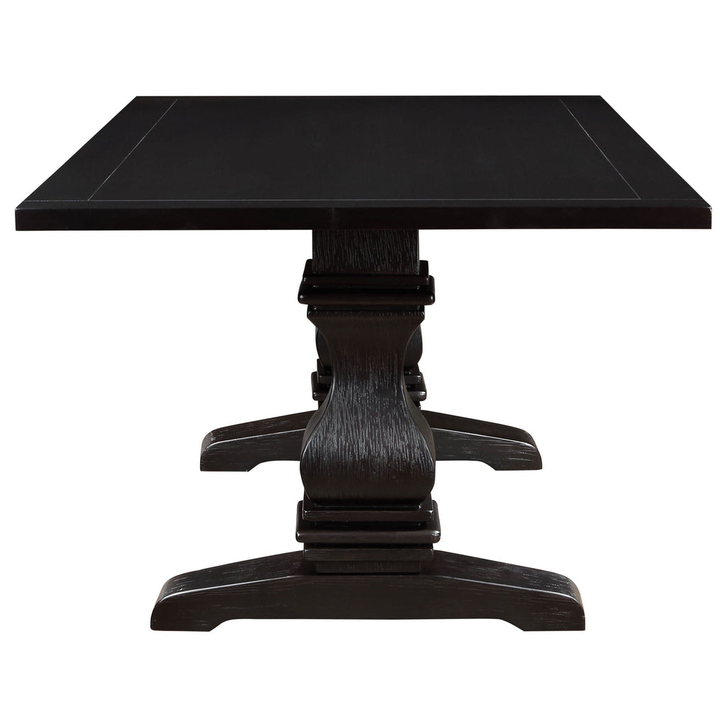 Villeneuve - Rectangular Double Pedestal Dining Table - Rustic