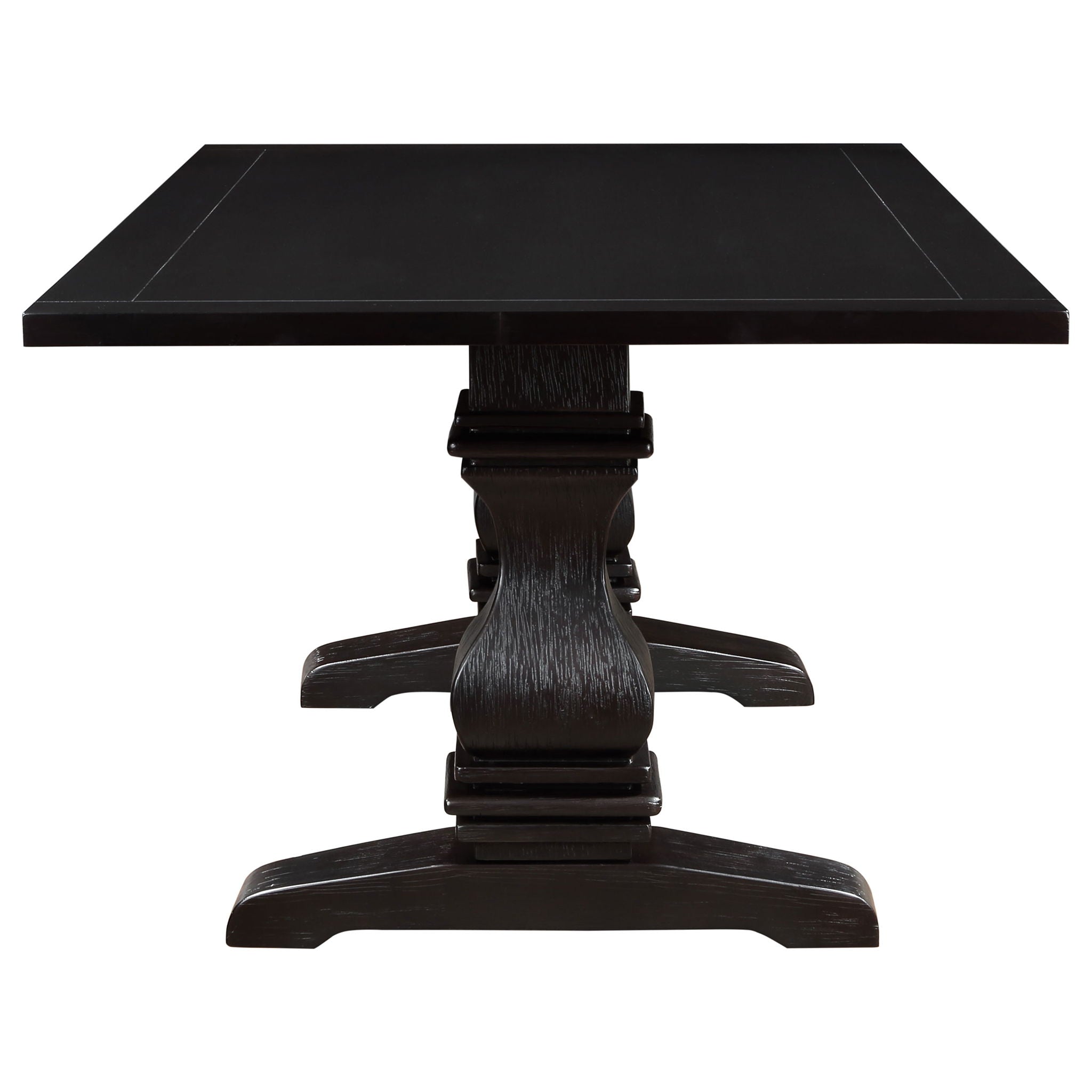 Villeneuve - Rectangular Double Pedestal Dining Table - Rustic