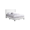 Upholstered Nailhead Trim Chic Bed