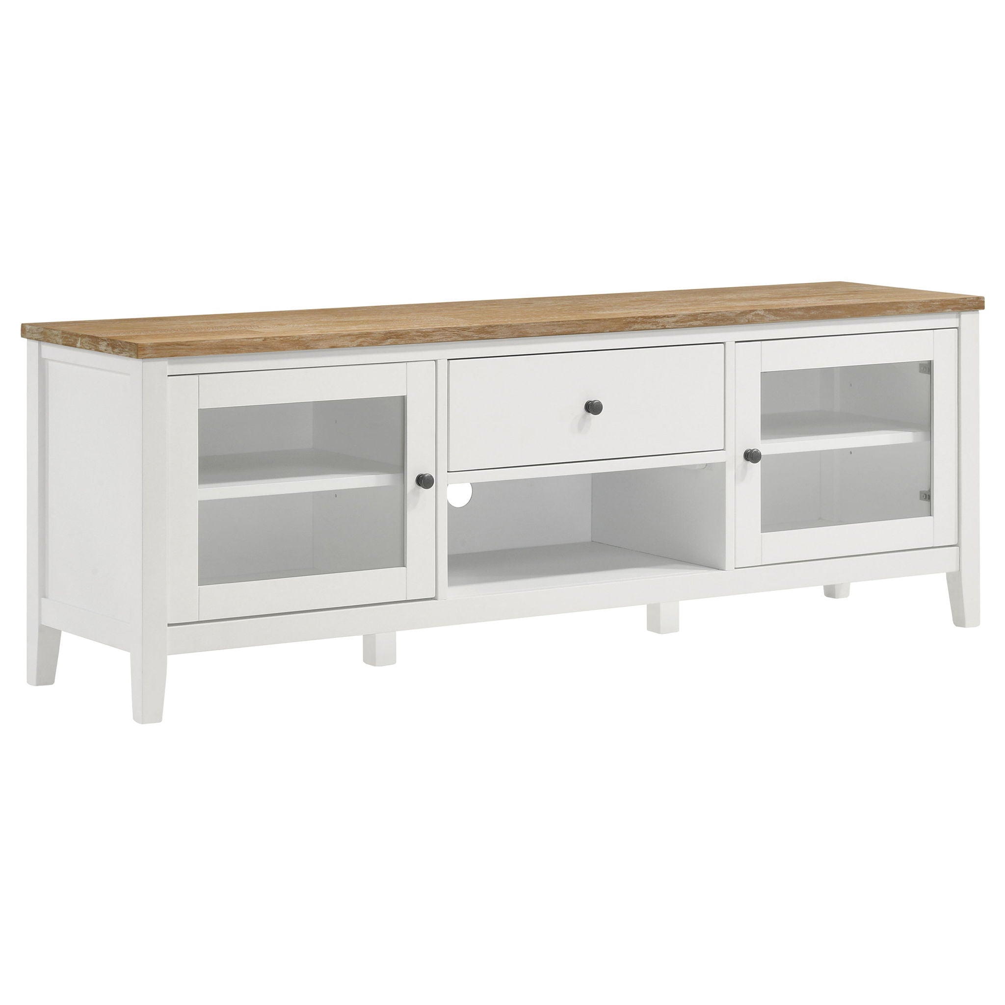 Hollis 3-piece 67-inch TV Stand Entertainment Center White