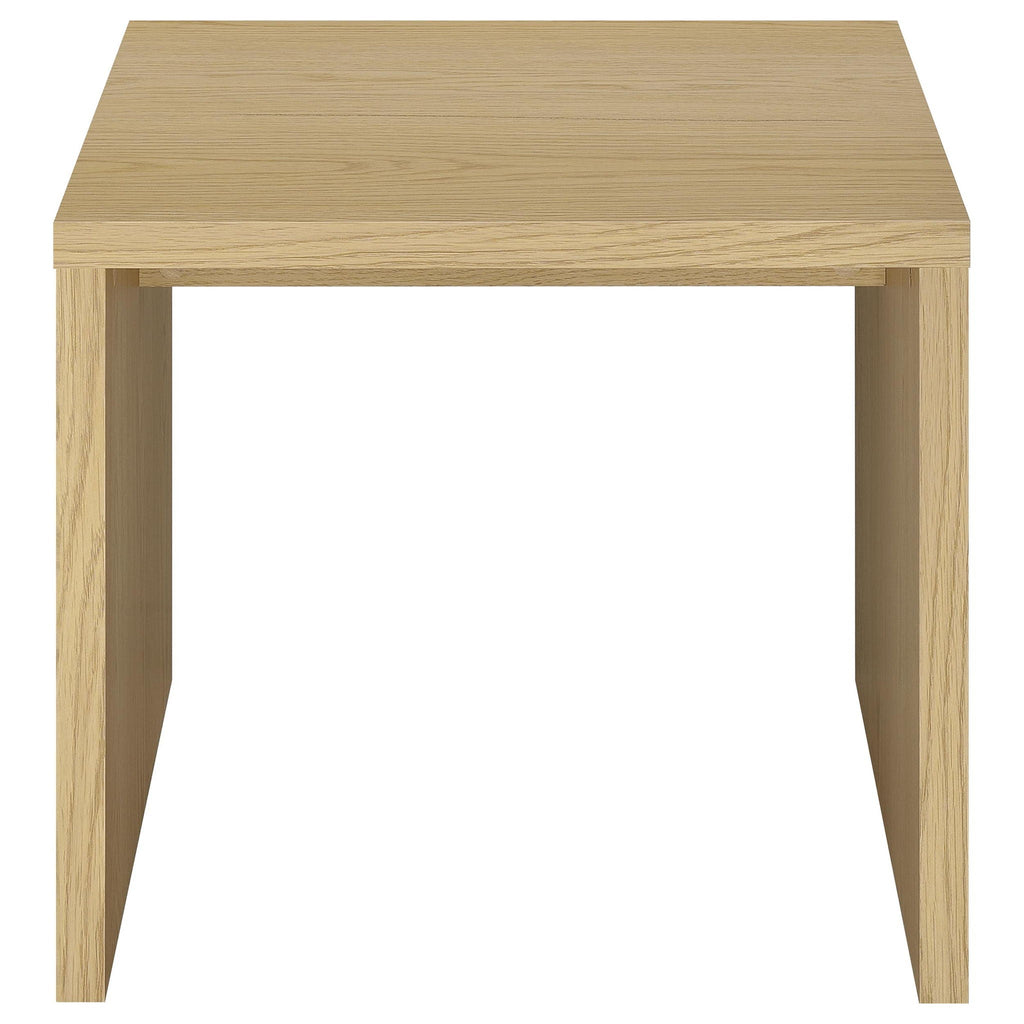 Canoga 2-piece Lift Top Cocktail Coffee Table Set Light Oak
