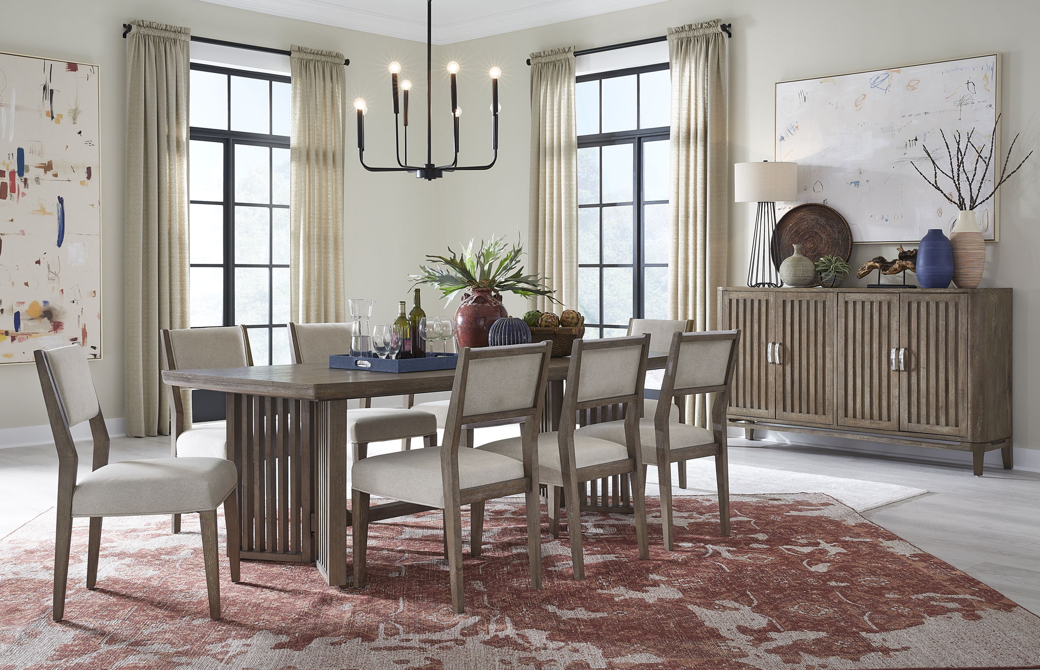 Kavanaugh - Trestle Dining Table - Dark Brown