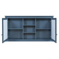 Modern Wall-Mount 2 In 1 Mirror Cabinet With Adjustable Shelves, Soft-Closing Hinges