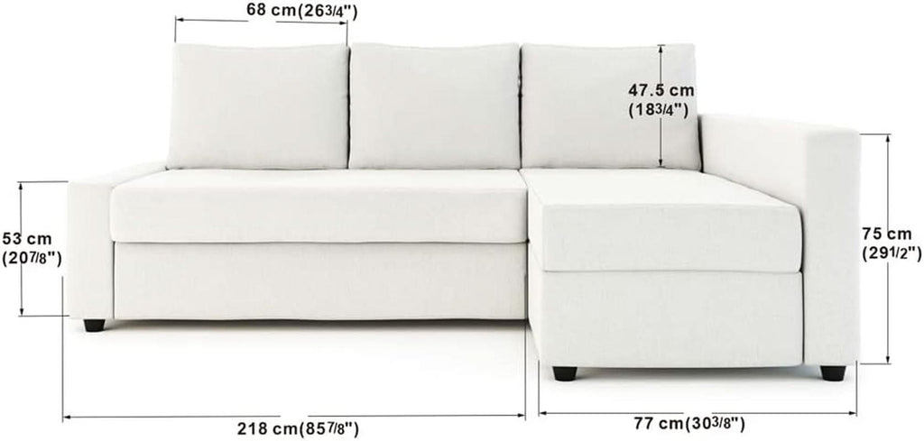 Snug Fit Friheten Sofa Slipcover With Chaise Navy Blue
