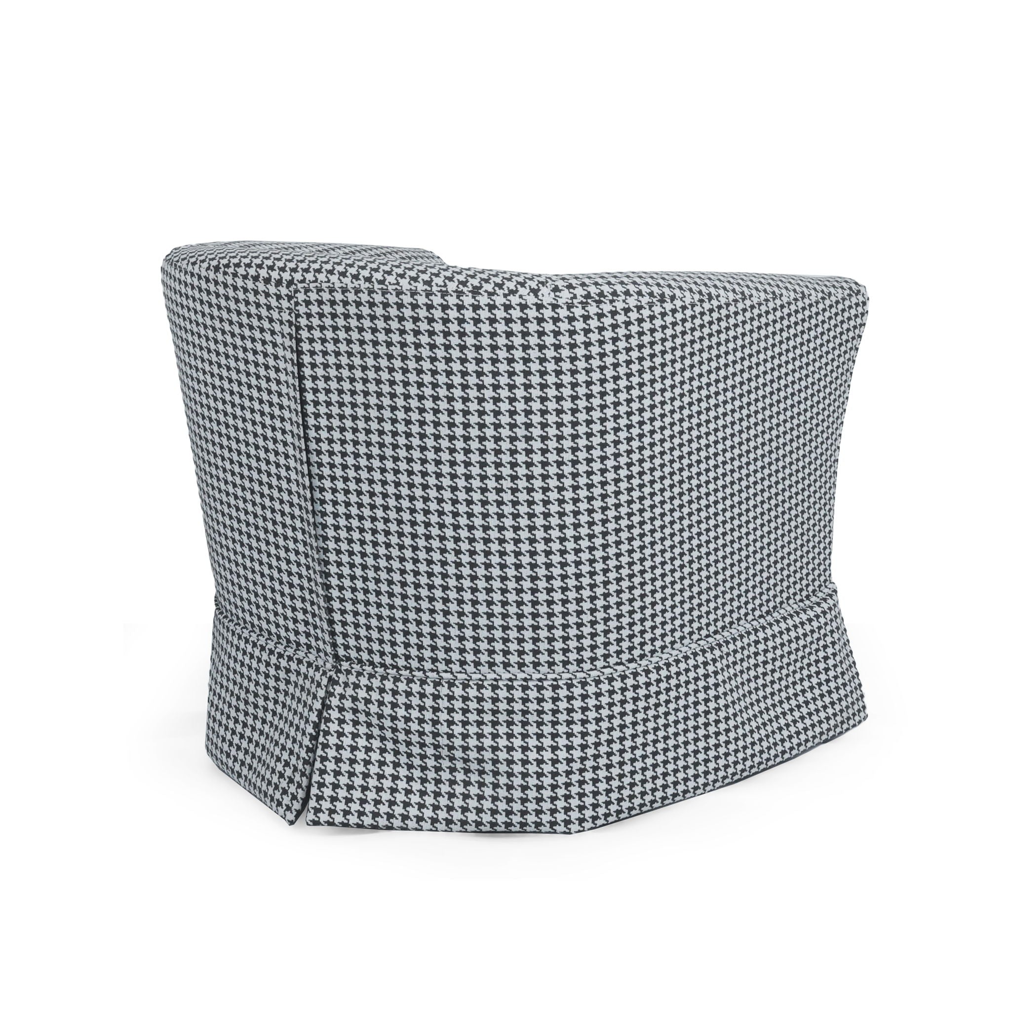 Zeniqua - Upholstered Swivel Chair With Loose Cover