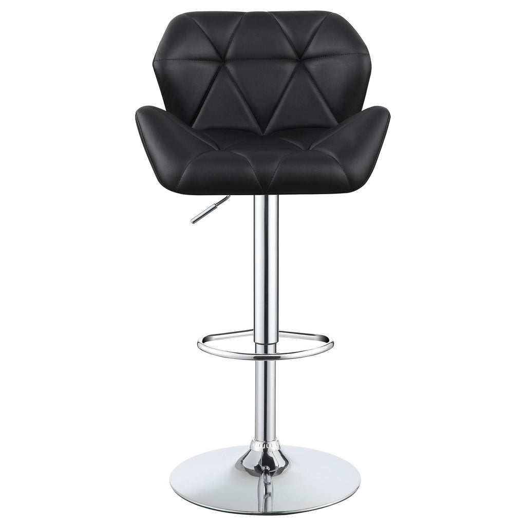 Adjustable Bar Stool With Height-Adjustable Base (Set of 2)