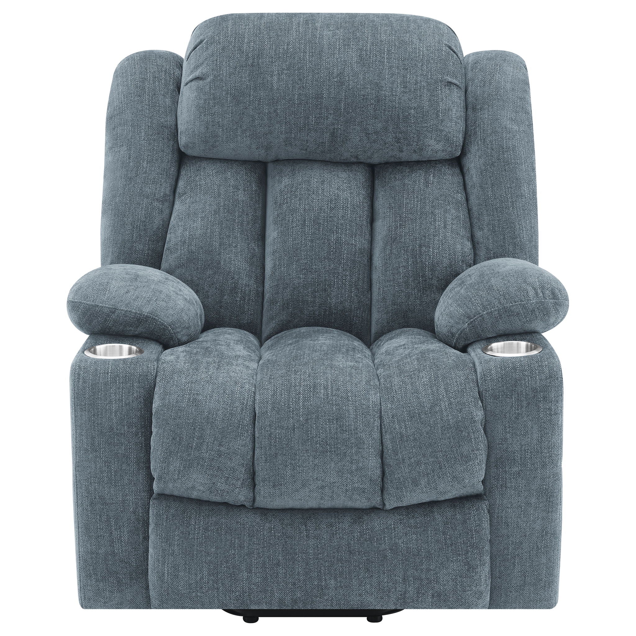 Beca - Upholstered Power Lift Recliner With Cupholders And USB Charging