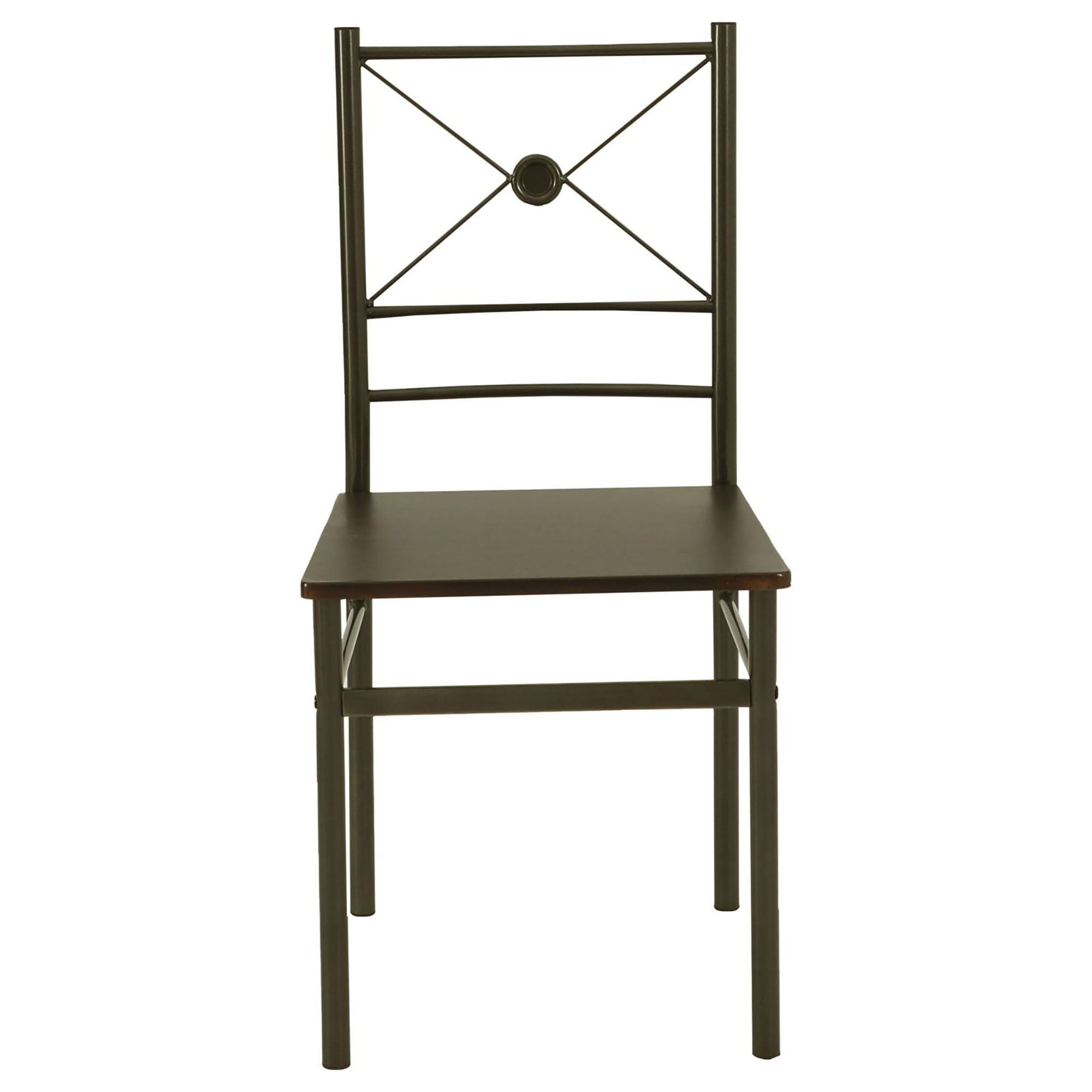 5 Piece Rectangle Dining Set With Tubing Base