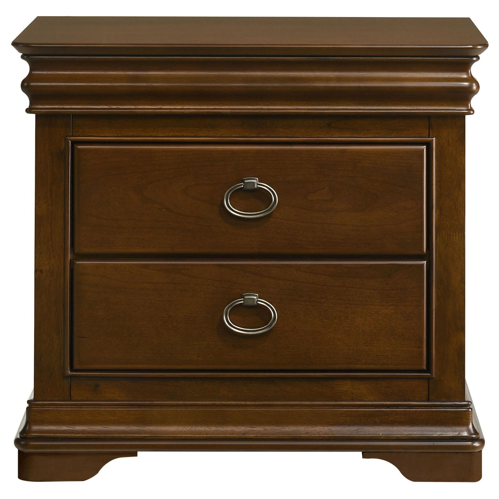 Garland 3-drawer Nightstand Bedside Table Brown Cherry