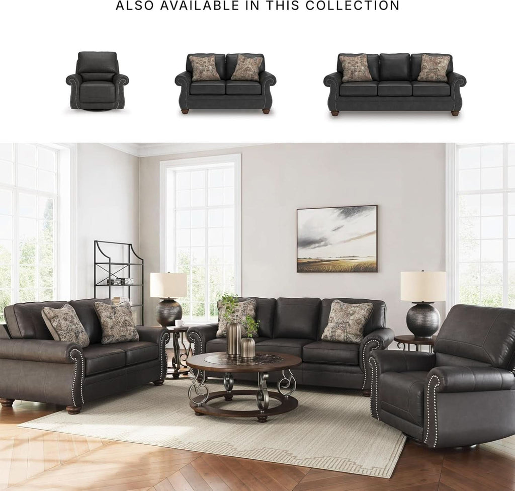 Queen Sofa Sleeper Anthracite Black Memory Foam Ultra