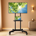 Rolling TV Stand For 32 To 85 Inch TVs Height Adjustable