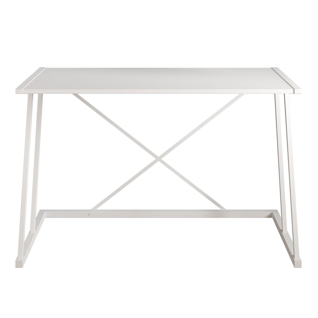 Anemon 47'' Wide Computer Desk with Crossbar Metal Frame