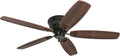Oil Rubbed Bronze 52 Inch Ceiling Fan Reversible Motor